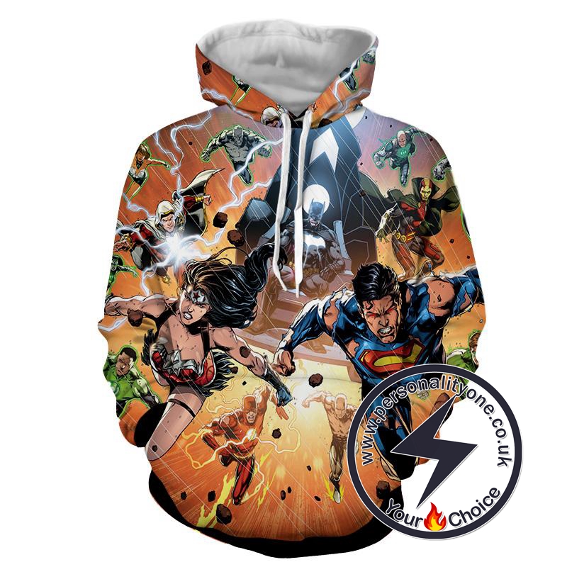 Justice League - Justice League 3D - Justice League Hoodies